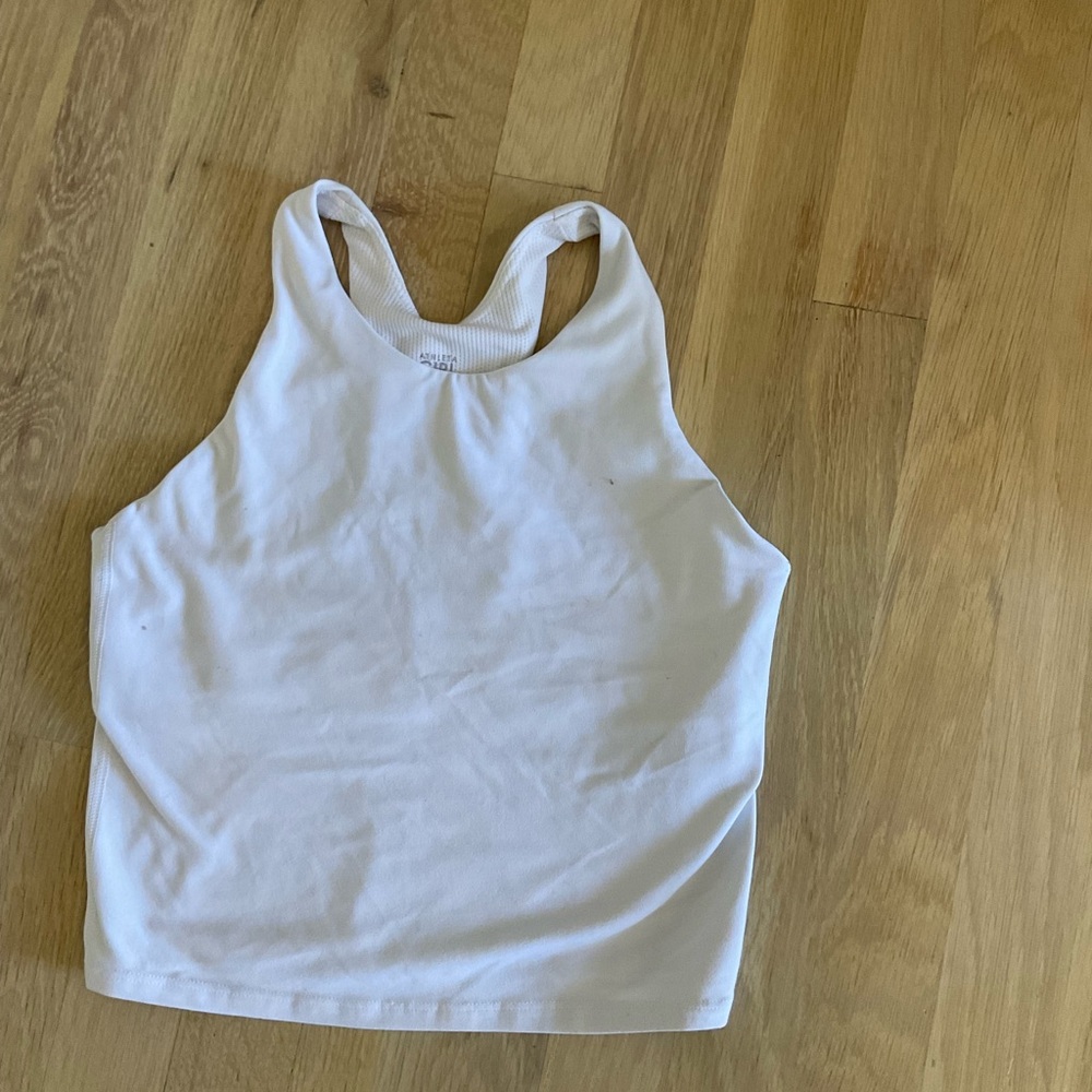 Athleta Girl White Racerback Tank Top Size 14